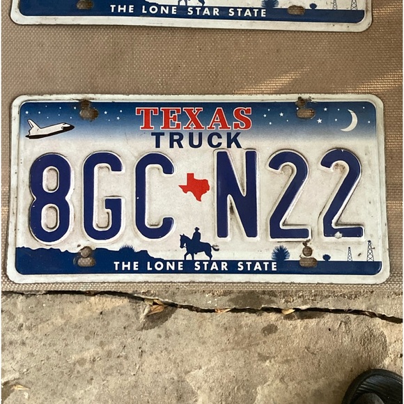 TEXAS “THE LONE STAR STATE” TRUCK LICENSE PLATE FEAT-SHUTTLE MOON STARS - Picture 3 of 7